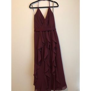 David’s Bridal Bridesmaids Dress- Wine